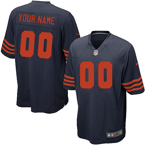 Youth Elite Nike Jersey Navy Blue Alternate - Customized 1940s Throwback NFL Chicago Bears